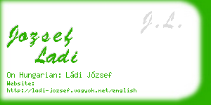 jozsef ladi business card